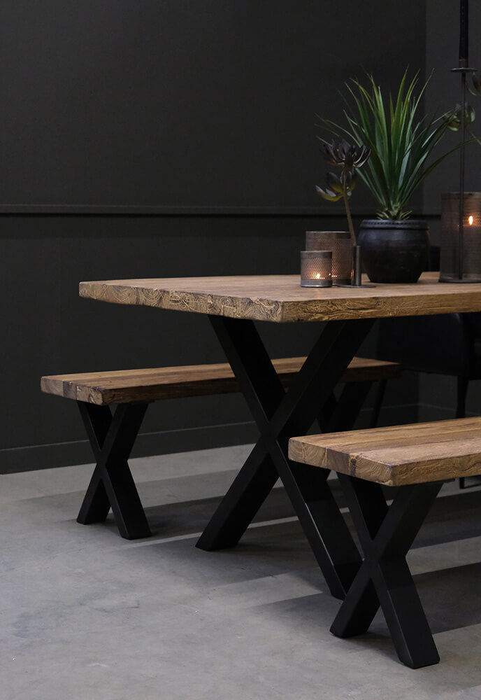 Trademark Living Ross bænk i træ - L