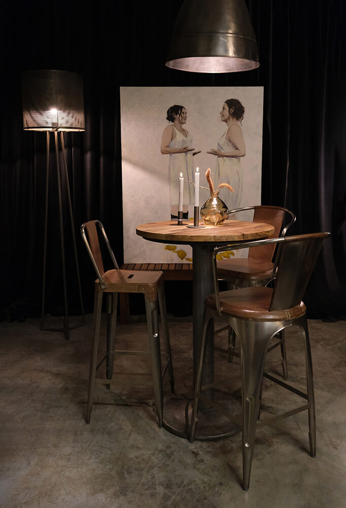 Trademark Living Clint rund bordplade i mangotræ - Ø70