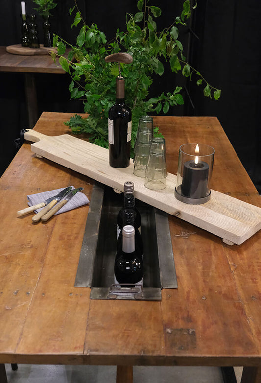 Trademark Living Unique bord med metalkasse