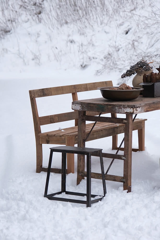 Trademark Living Bænk med ryglæn