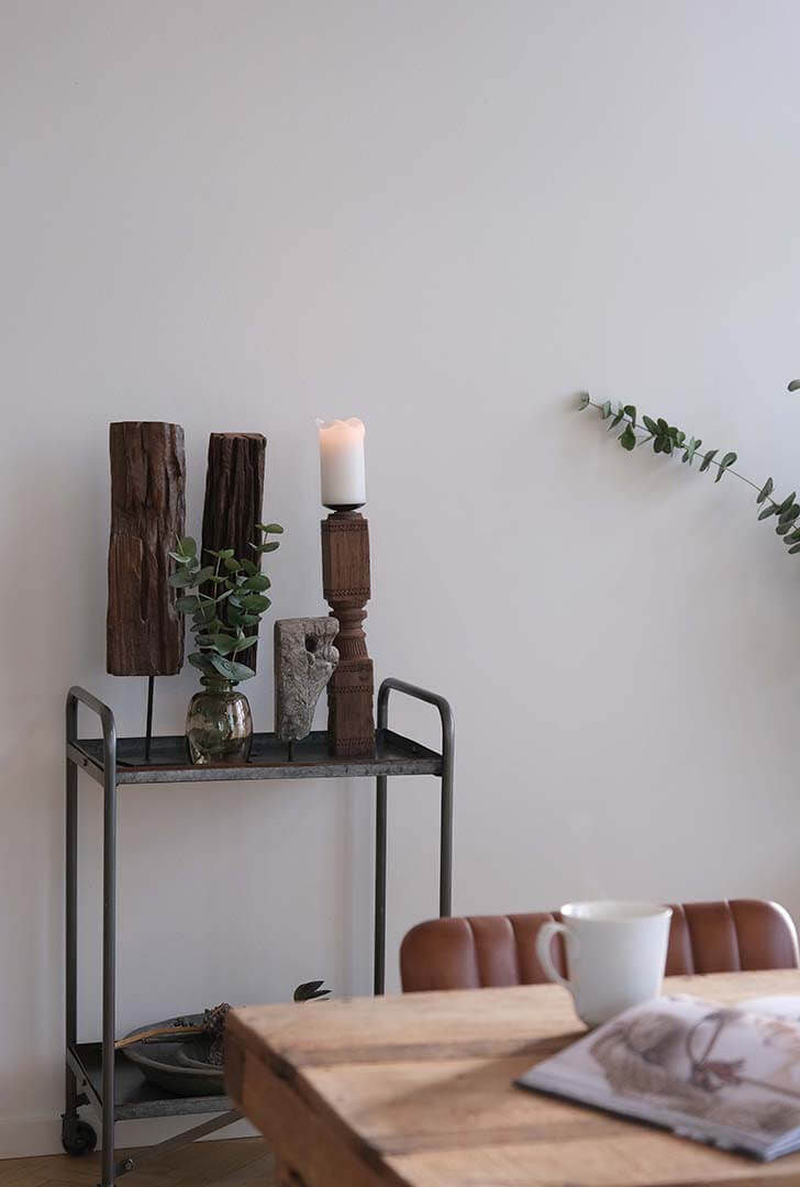Trademark Living Skulptur i smukt gammelt træ