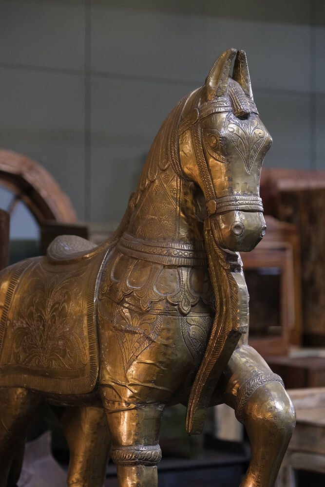 Trademark Living Indisk træhest