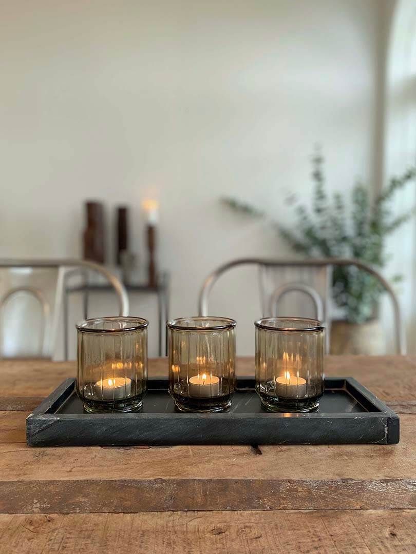Trademark Living The Edge vase/skjuler - røgfarvet