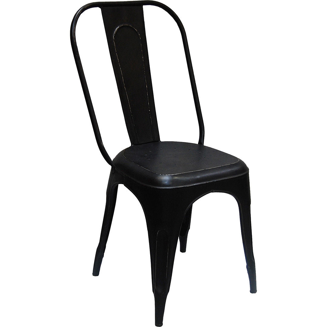 Trademark Living Living spisebordsstol med høj ryg - antiksort