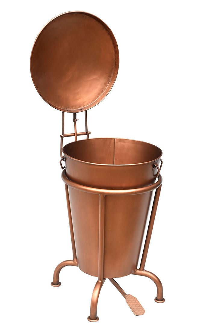 Trademark Living Klapp pedalspand kobber - L