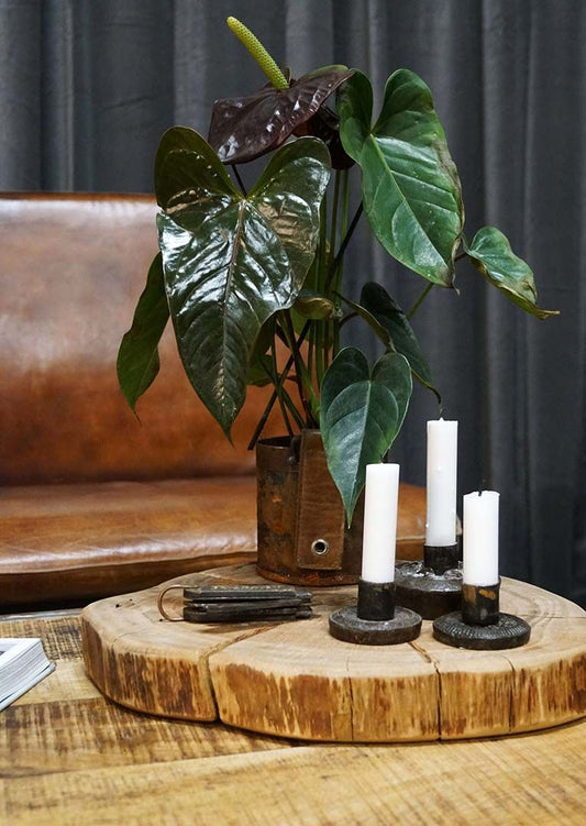 Trademark Living Kayser bøtte med læderhank