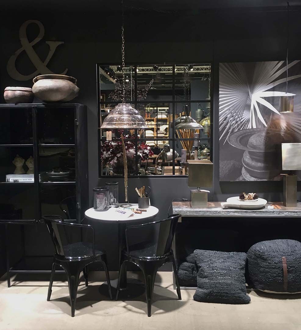 Trademark Living New York vindue med glas - kvadratisk