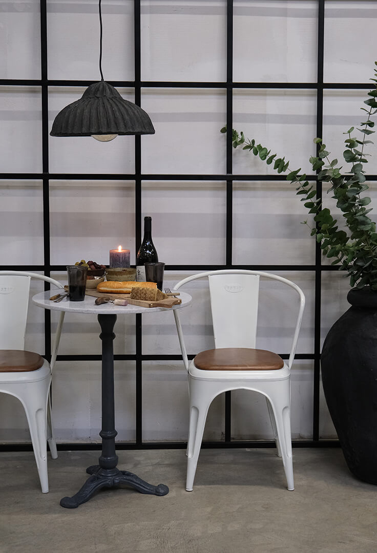Trademark Living Living spisebordsstol - antikhvid