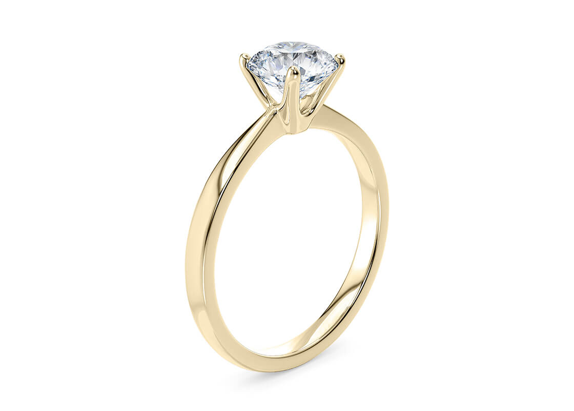 Solitairering 18 kt - Brillant 0,31 ct