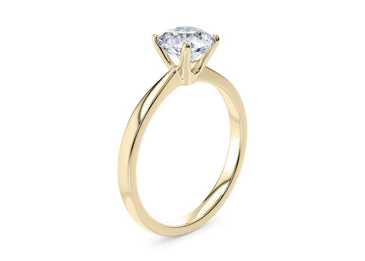 Solitairering 18 kt - Brillant 0,31 ct