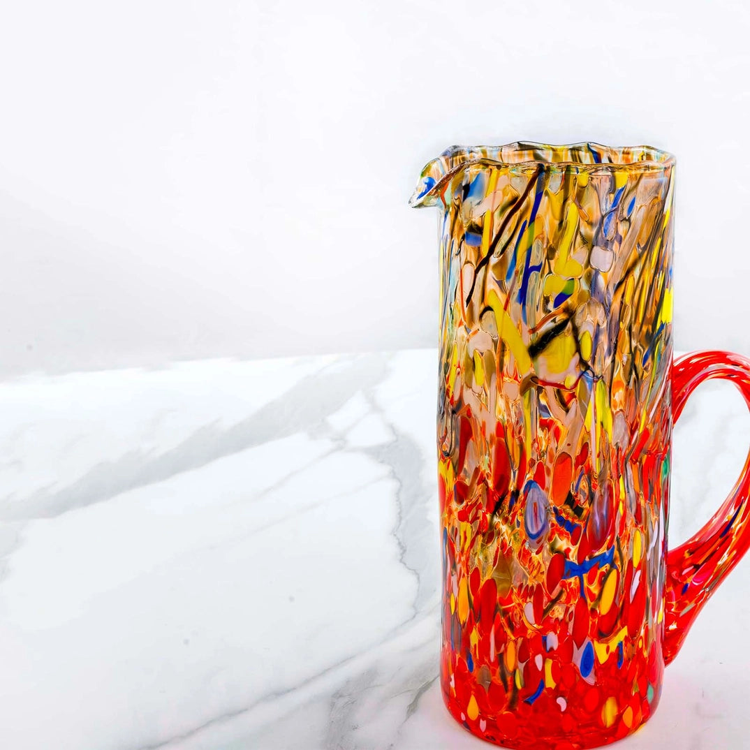 Kande - B1 Dekor Rød i Murano-glas 1000 ml