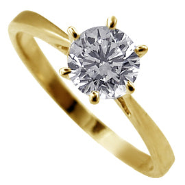 18K Gold Solitaire Ring - Brillant 0,70 ct.