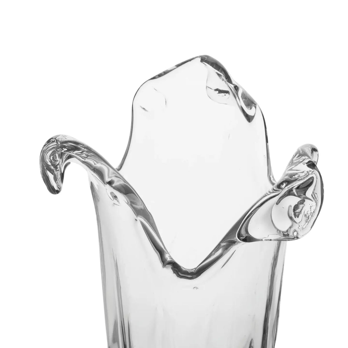 Vaso Tolipano, stor gennemsigtig vase i Murano-glas