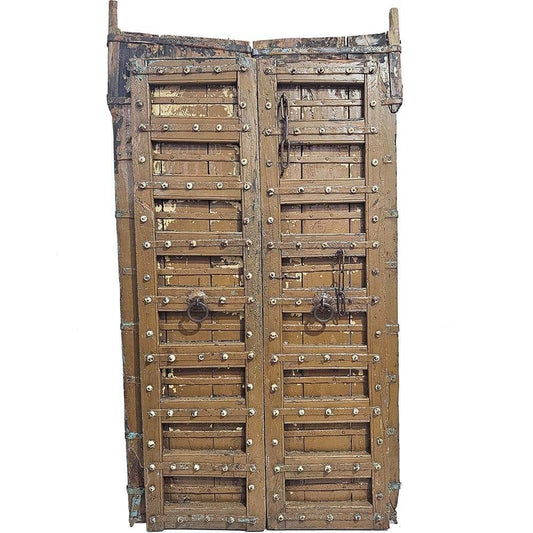 Trademark Living Gammel brun trædør