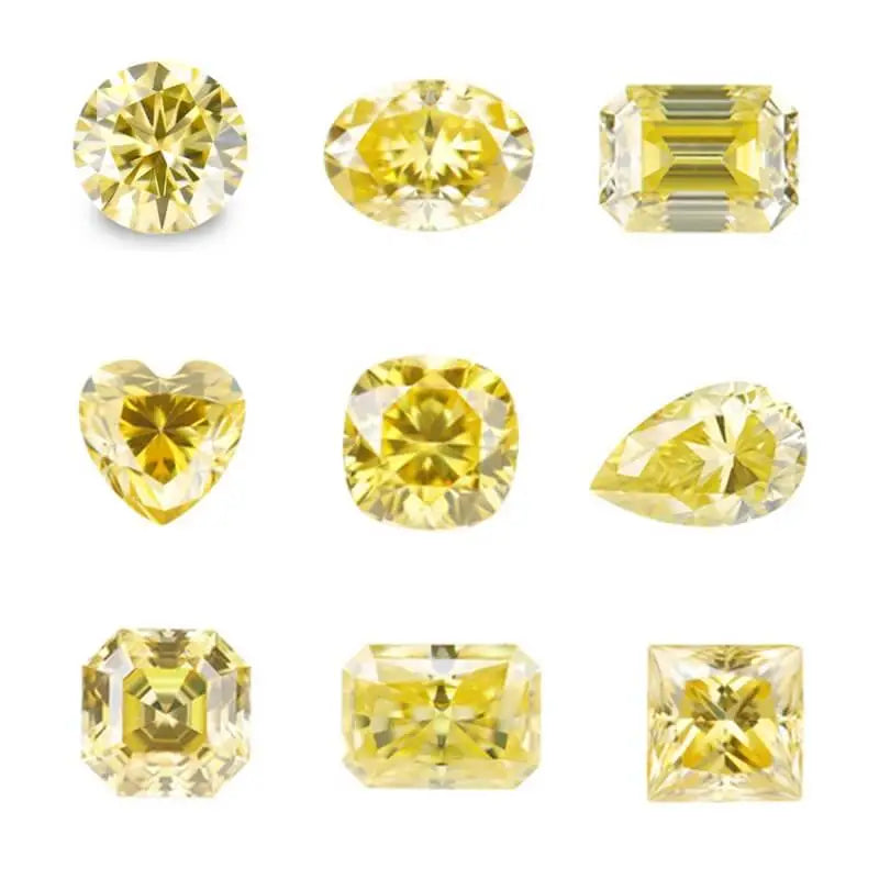 1,00 CT LEMON YELLOW LABGROWN MOISSANITE