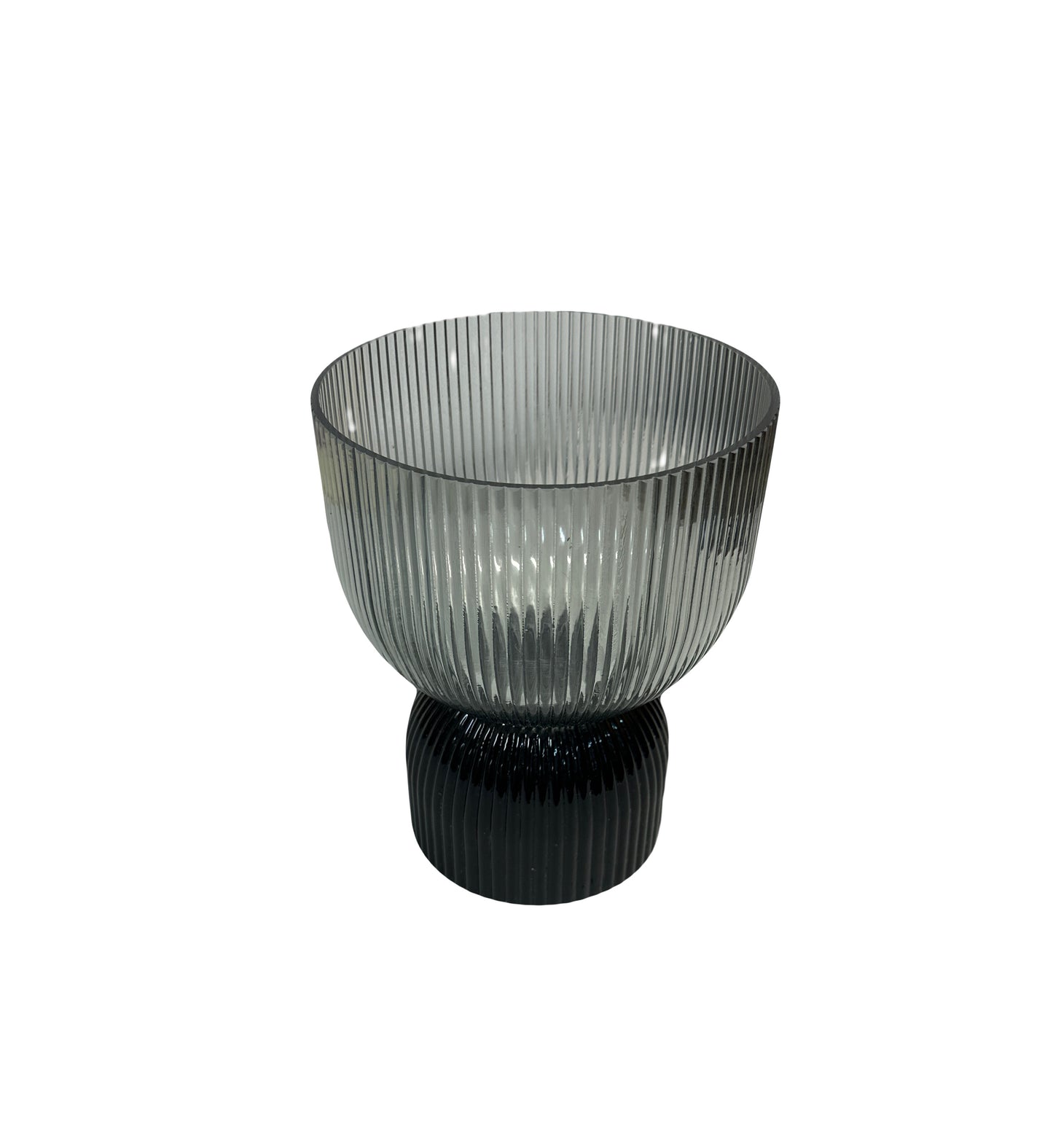SMOKE RILLET VASE/LANTERNE