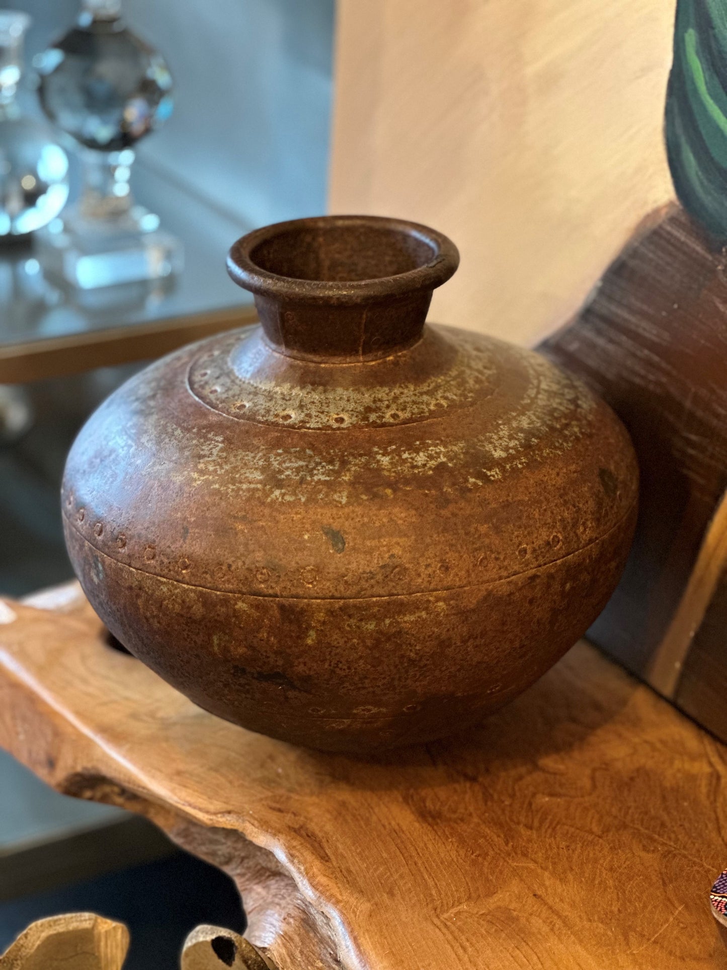 RUSTIK JERN VASE