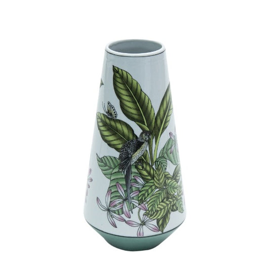 PORCELAIN VASE PARROT 16 x 32