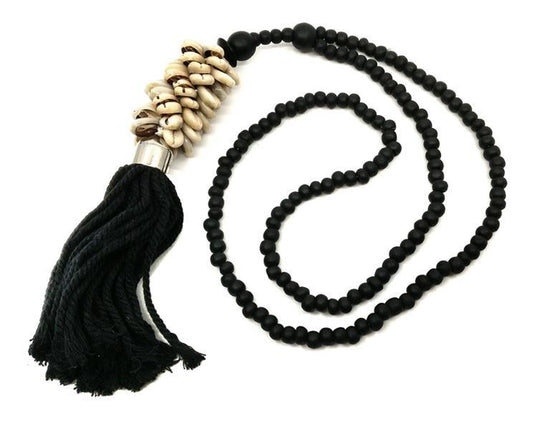 TASSEL SHELL BLACK