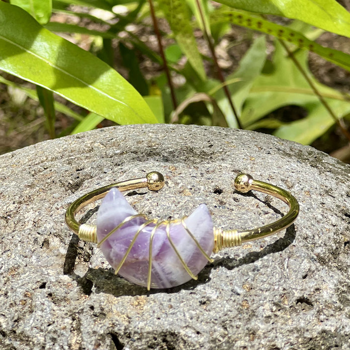 ARMBÅND STOR AMETYST KLYNGE