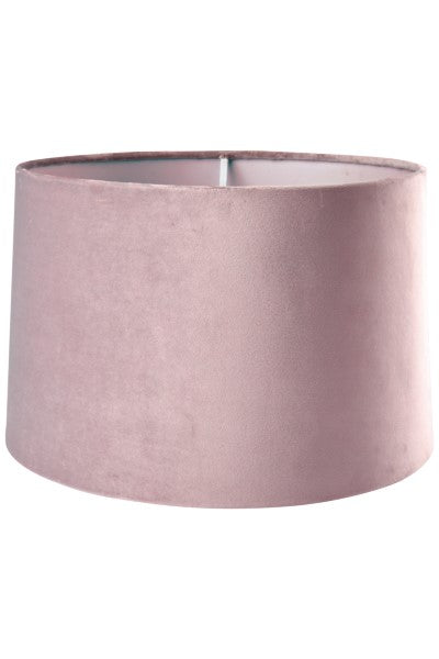 LAMPESKÆRM, VELOUR, GL. ROSA