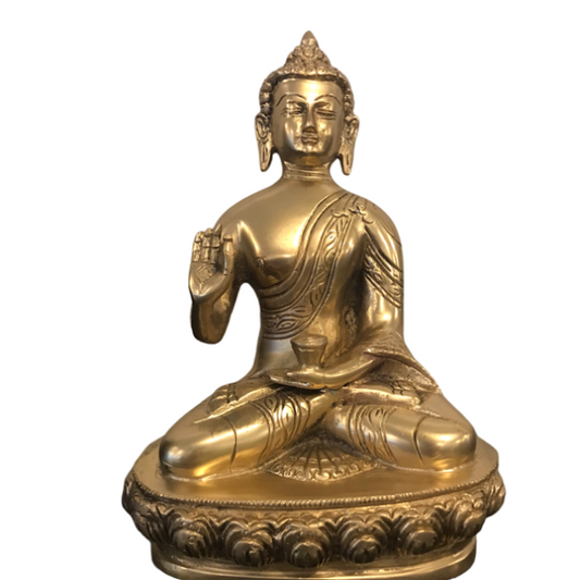BUDDHA I MESSING H 26 cm.