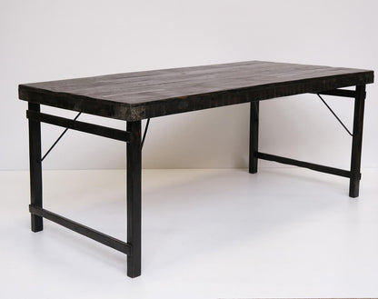 WOODEN DINING TABLE - BLACK