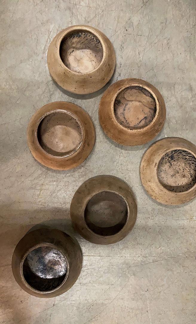 LERKRUKKE MED PATINA