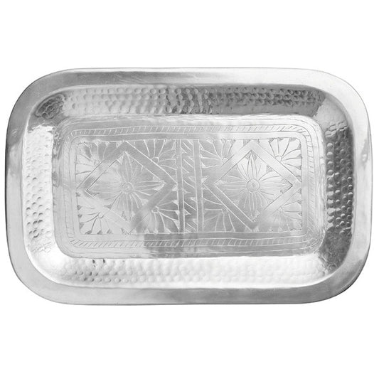 INDIAN SILVER TRAY LARGE