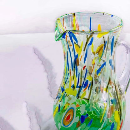 Brocca - B12 Decoro MG grøn i Murano-glas