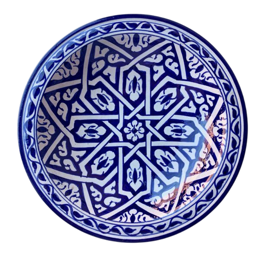 Marokkansk keramikfad 25 cm i dia – Farida