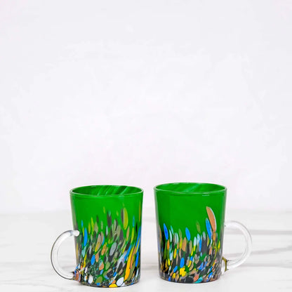 Kop Serie Roma Grøn i Murano-glas