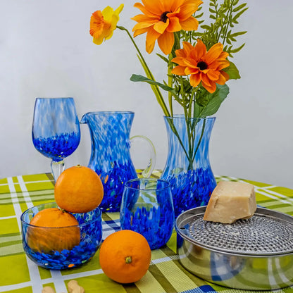 Calice Elegance Blå i mundblæst glas fra Murano