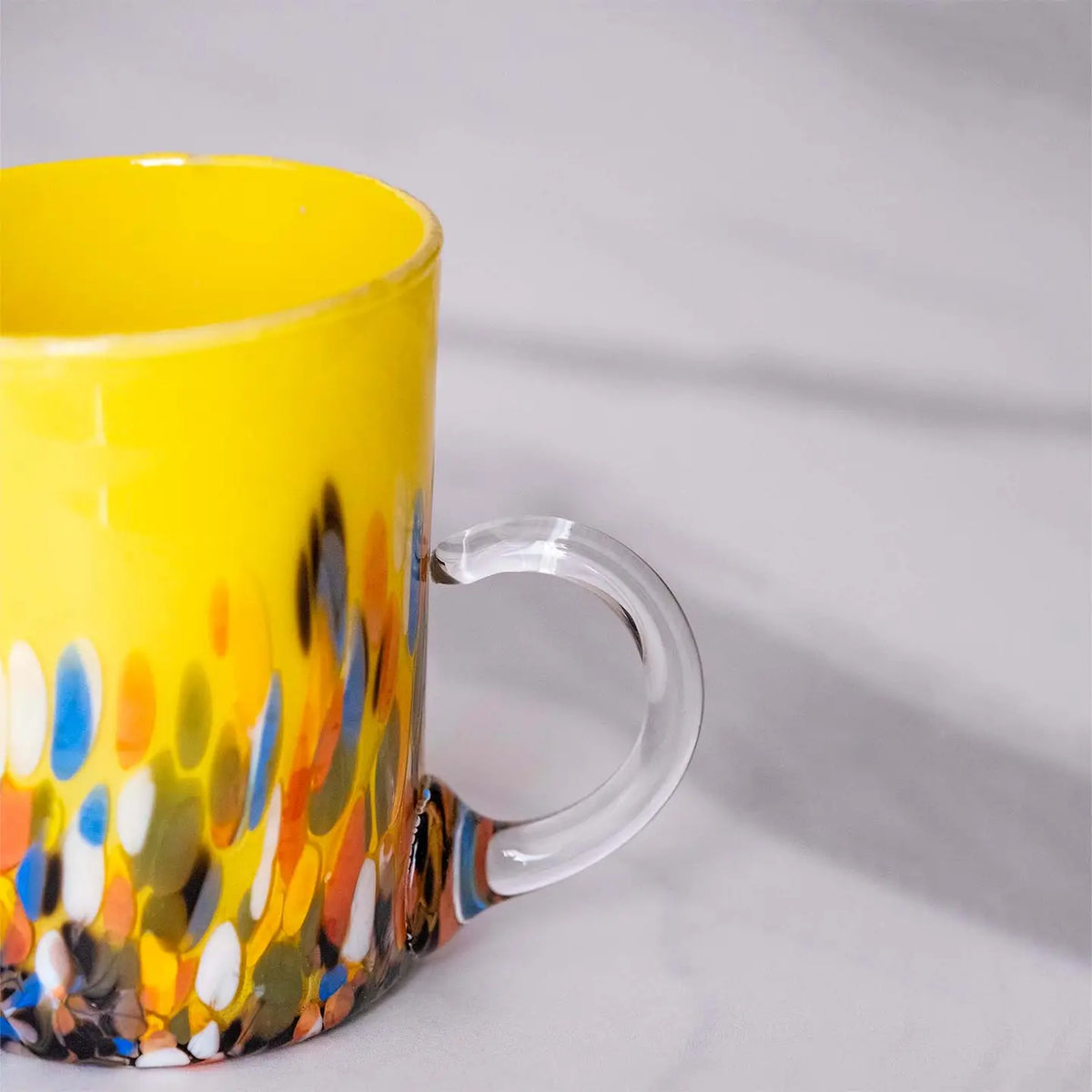 Kop Serie Roma Gul i Murano-glas