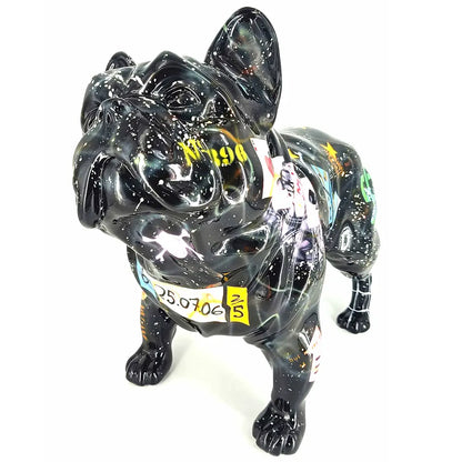 French Bulldog diamant - Håndmalet kunstfigur