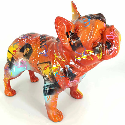 Fransk Bulldog – Håndmalet kunstfigur