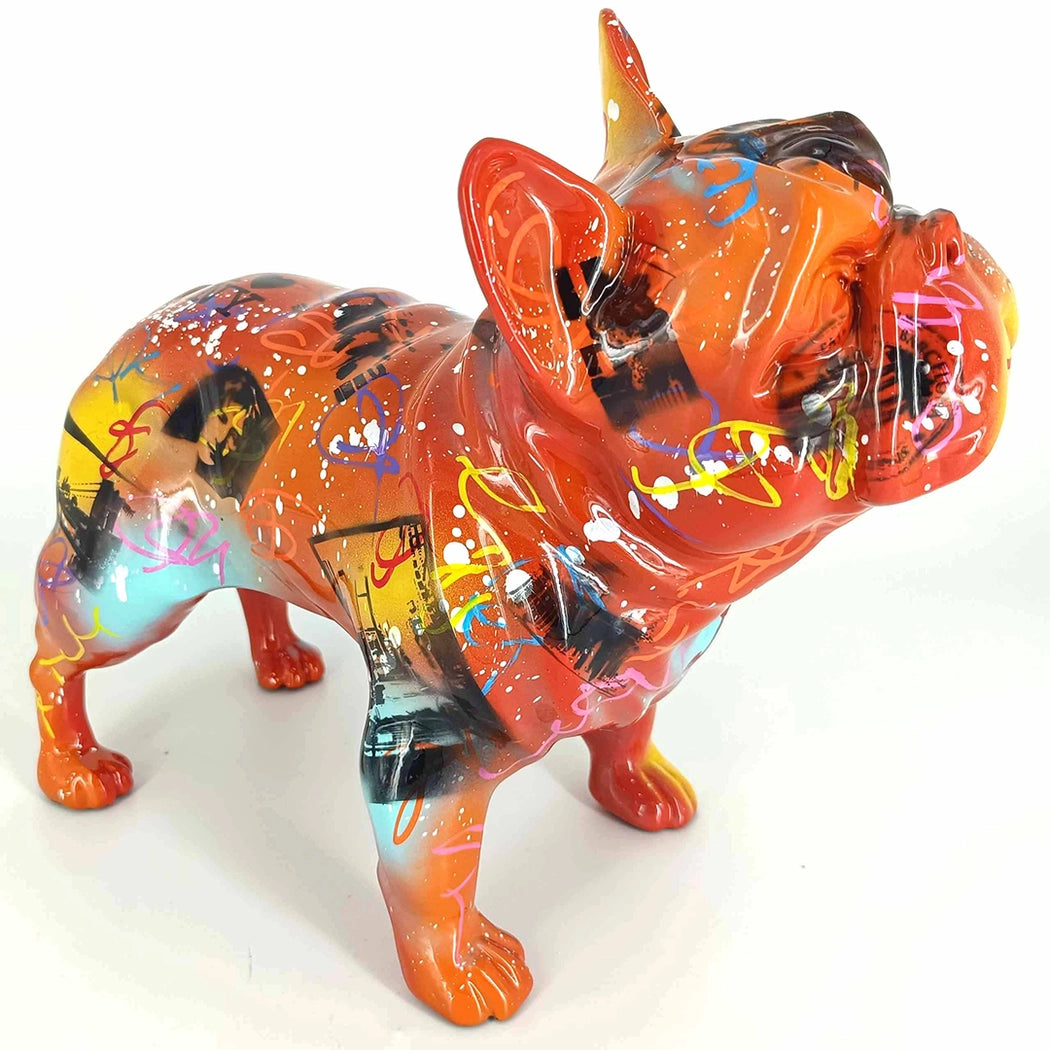Fransk Bulldog – Håndmalet kunstfigur