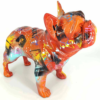 Fransk Bulldog – Håndmalet kunstfigur
