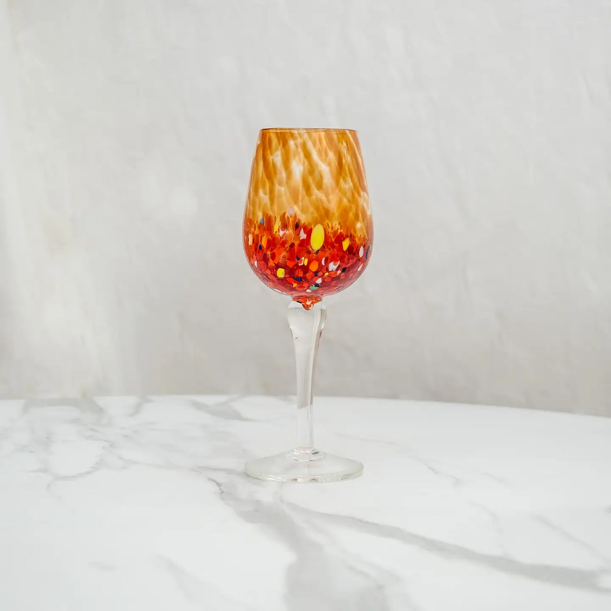 Calice Elegance Rød i mundblæst Murano-glas