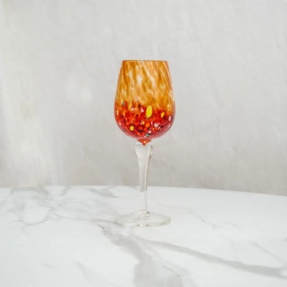 Calice Elegance Rød i mundblæst Murano-glas
