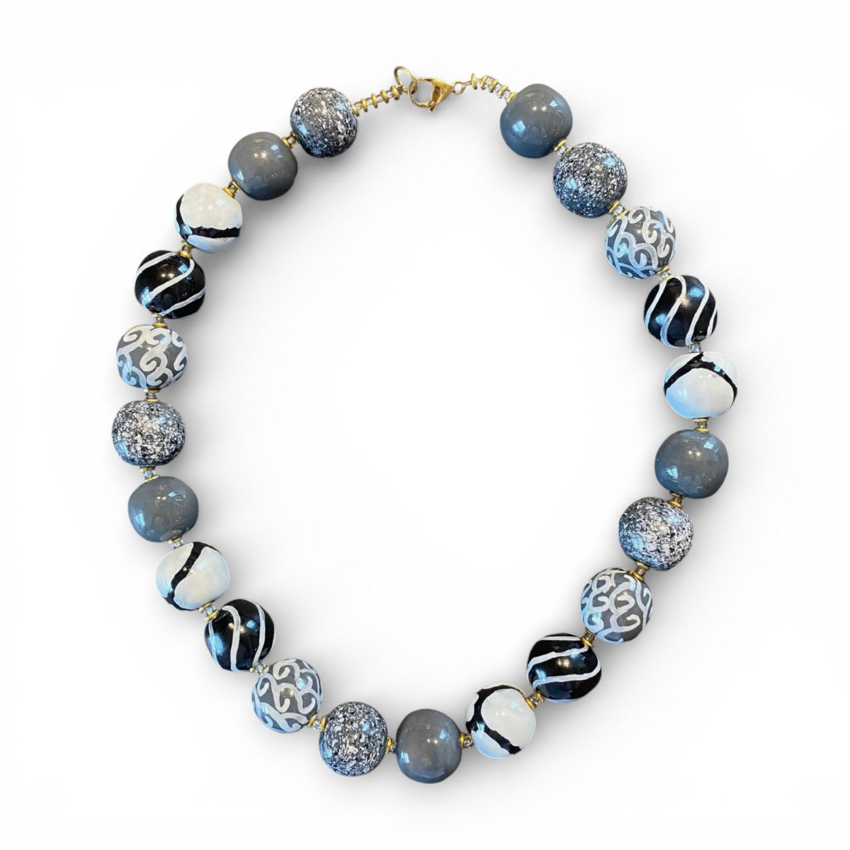 Perlekæde - Candy ting - Grey love