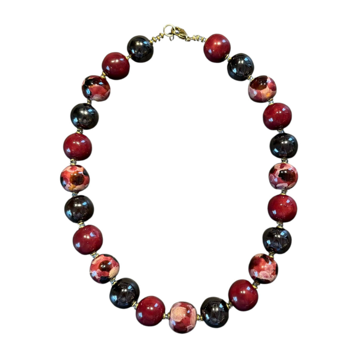 Perlekæde - Candy ting - Bordeaux mix