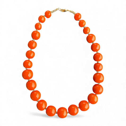 Perlekæde - Mini Tango - Orange