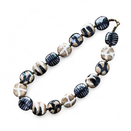 Perlekæde - Pebbles - Classic blue