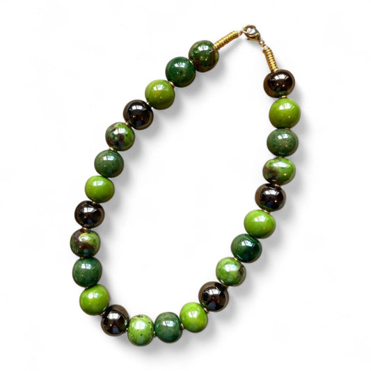 Perlekæde - Candy ting - Clear green
