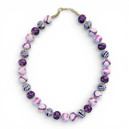 Perlekæde - Kanga - Purple match