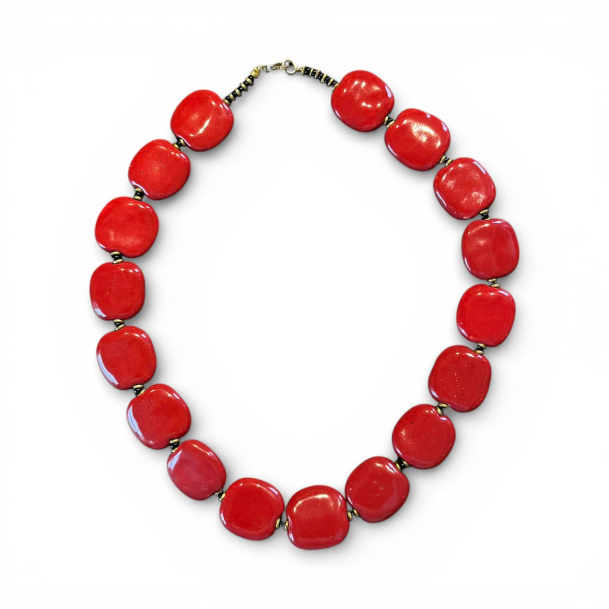 Perlekæde - PitaPat - Bright Red