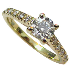 14K Yellow Gold Multi Stone Ring 0.75 cttw Diamonds