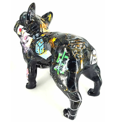 French Bulldog diamant - Håndmalet kunstfigur