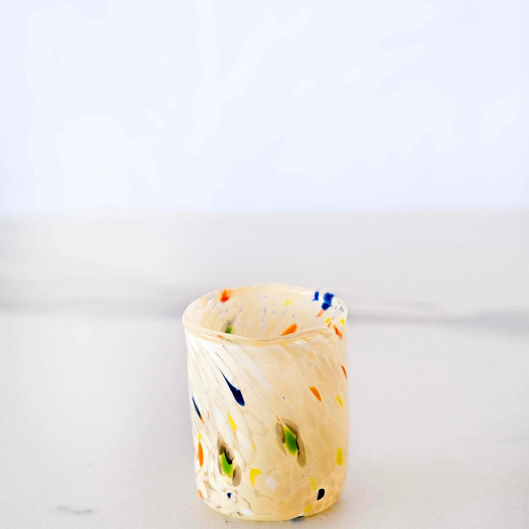 Cicchetto B7 Elfenben i Murano-glas - Æske med 6 stk.